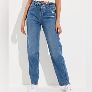 American Eagle Fold Over Waist Jean / size 4S